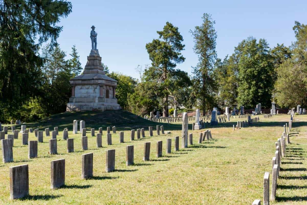 civil war cemetery in fredericksburg virginia