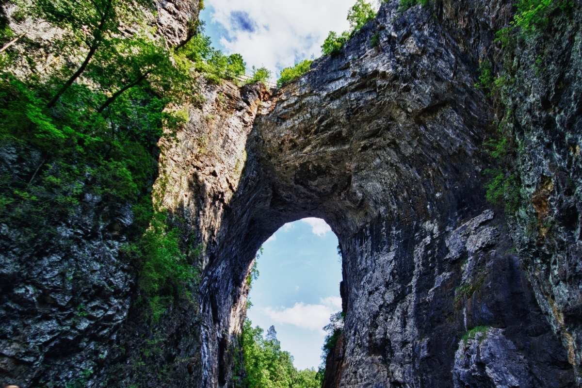 bridge formed out of rock