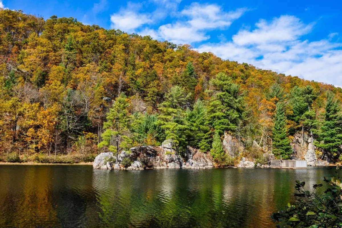 shenandoah park riverside in fall