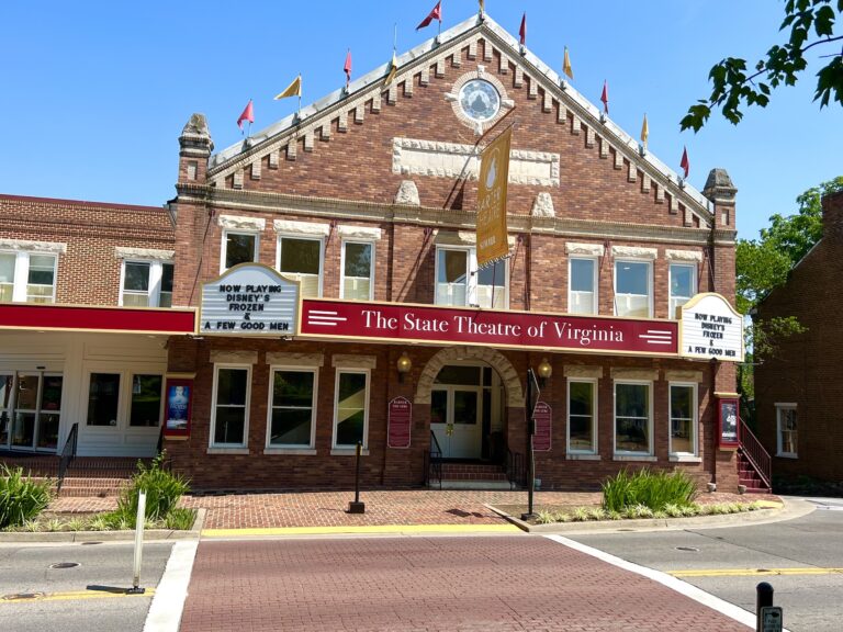 brick exterior of barter theatre in abingdon va
